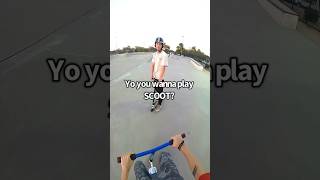 Game of SCOOT challenge👀🏆 short scooter redbull skate shorts insane viral scoot [upl. by Kary]