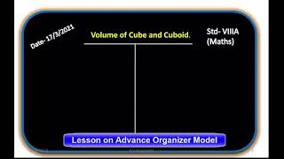 Lesson on Advance Organizer Model by Dr K J Shinde [upl. by Yeleen309]