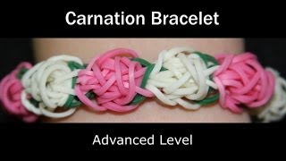 Rainbow Loom® Carnation Bracelet [upl. by Halsey745]