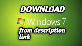 How to download Windows 7 preactivated description link of MediaFire link 100 [upl. by Zurheide]