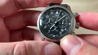 IWC Pilot Chronograph 3740  ‘Der Fliegerchronograph’ [upl. by Grinnell701]