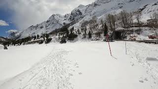 Italia Valle dAosta Valtournenche BreuilCervinia 20042024 Crosscountry skiing [upl. by Nwahsid309]