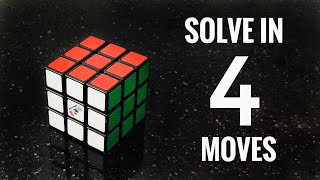 How to Solve a Rubik’s Cube in 4 Moves [upl. by Rehpotsirh]