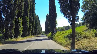 Relaxing Road Trip Italy Toscana Bagni San Filippo  Chiusi SP40 SP146 40km [upl. by Grath501]