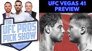 UFC Vegas 41 Paulo Costa vs Marvin Vettori 👊 The UFC Pros Pick Show [upl. by Uhile820]