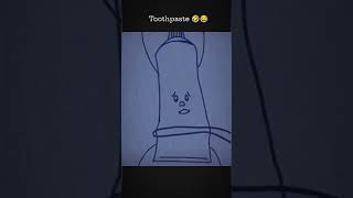 Life cycle of toothpaste 🤣😂shorts funny youtubeshorts [upl. by Mairam]