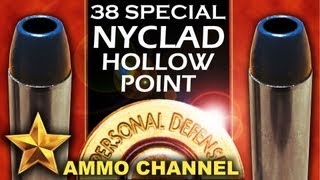 AMMOTEST 38 Special Nyclad Hollow Point Self Defense vs Lead Cast Bullet in Ruger SP101 [upl. by Roberson]