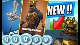 ACHAT ET TEST MOLOSSE DE LA GUERRE  CROC DARGENT  AVANT DACHETER  Fortnite FR [upl. by Ainala]