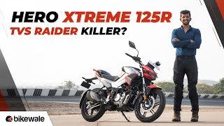 Hero Xtreme 125R Review  TVS Raider 125 Killer  BikeWale [upl. by Noirad4]