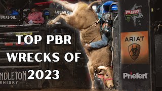 Crash and ClashThe Most Unforgettable Bull Riding Wrecks of 2023 [upl. by Ahsieka10]