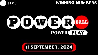 Powerball Lottery Drawing for Sep 11 2024  Live Winning Numbers amp Results [upl. by Virnelli]