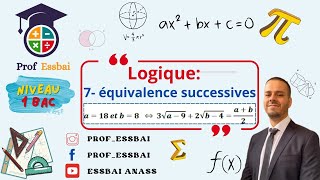 1 bac scientifique notion de logique  raisonnement par équivalences successives [upl. by Juakn252]