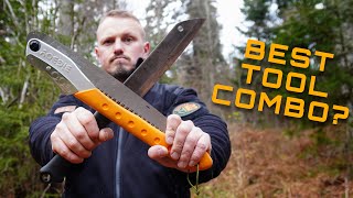 MUST HAVE BUSHCRAFT TOOLS  Terava Skrama 240 amp Silky BigBoy 2000 short review with tips amp tricks [upl. by Nitsirc]