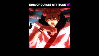 KING OF CURSES ATTITUDE 😈 gojo anime jujutsukaisen shorts sukuna [upl. by Elam]