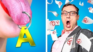 TEEN PRINCIPAL AT SCHOOL Funny Situations amp Back to School Pranks by Crafty Panda School [upl. by Ardnasac]