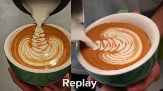 Rosetta latte art tutorial [upl. by Marba]