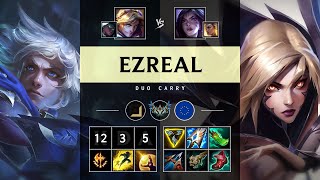 Ezreal ADC vs KaiSa Triple Kill Legendary  EUW Challenger Patch 1418 [upl. by Nerrual]