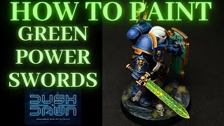 How to Paint GREEN POWER SWORDS [upl. by Herta]