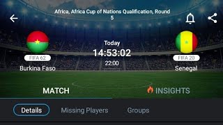 LIVE Burkina Faso VS Senegal Africa cuf of Nations qualifications Round 5 [upl. by Renfred961]