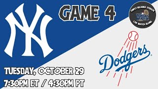 Simply Reliable Studios Presents World Series Watch Along Coverage Yankees vs Dodgers Game 4 [upl. by Tobi]