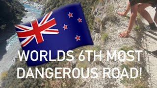 Worlds 6th Most Dangerous Road 🇳🇿 Skippers Canyon New Zealand [upl. by Yruok198]