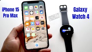 You Can Connect Galaxy Watch 4 To iPhone  FINALLY [upl. by Ttezil]