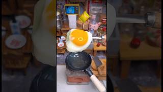 Let’s cook fried egg with little kitchen familykitchen smallkitchen funny anotherbrokenegg egg [upl. by Godderd]