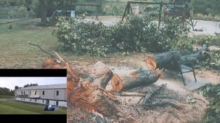 Tornado Damage at Laurens Academy 2017 [upl. by Elvin164]