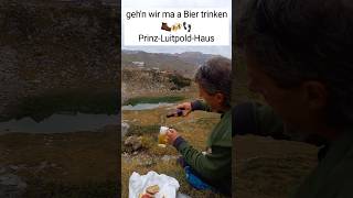 Gehn wir ein Bier 🍻 trinken auf dem Prinz Luitpold Haus 🏔1850 m allgäu hochvogel bergwandern [upl. by Ardnuahsal]