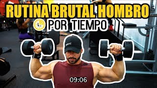 RUTINA DE HOMBROS BRUTAL POR TIEMPO  Gymtopz [upl. by Prunella]