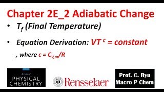 Ch02E 2 Adiabatic Changes Final Temperature [upl. by Jacquelin]