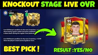 HOW TO UNLOCK BEST EURO LIVE OVR PLAYERS UPDATE KNOCKOUT PEDRI PEDRO DE VRIJ IN EA FC FIFA MOBILE 24 [upl. by Esya]