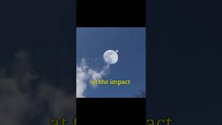 Massive object hits moon Caught on camera  like and subscribe [upl. by Mayes]