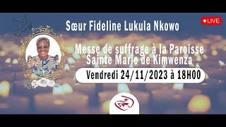 Messe de suffrage de la Révérende Sœur Fideline Lukula Nkowo RSCJ [upl. by Annairam]