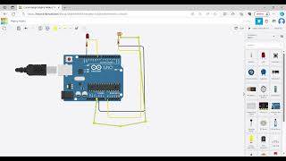 Tinkercad Circuit design Led and photoresistor [upl. by Aniela184]