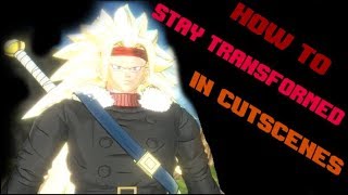 Xenoverse 2 Tutorial  How To Stay Transformed During Cutscenes [upl. by Nevets]