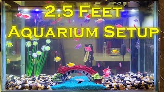 25 Feet Aquarium Setup  Hindi  NonPlanted Aquarium Setup [upl. by Dublin535]