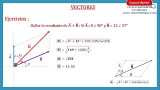 VECTORES  Suma y Resta de Vectores  Ejercicios Resueltos [upl. by Alaik34]