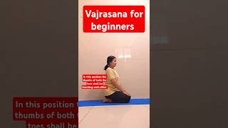 vajrasana for beginners shortvideo [upl. by Daugherty761]