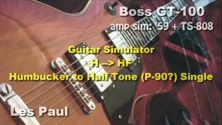 BOSS GT100 Guitar Simulator FX [upl. by Phenice]