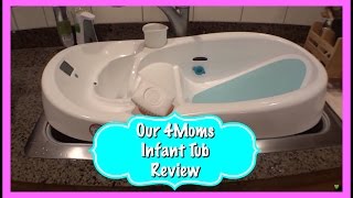 Baby Bathtub Review  4Moms Infant Tub [upl. by Adian]