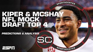 The NFL Drafts MOST LIKELY scenarios for TOP 4  Kiper amp McShay 3Round Mock  SportsCenter Special [upl. by Nylehtak]