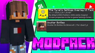 COMO INSTALAR MODS QUE OS YOUTUBERS DE MINECRAFT BEDROCK USAM  TUTORIAL [upl. by Oeht]