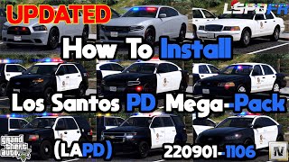 Updated How To Install ELS Los Santos PD MegaPack LAPD 2209011106 [upl. by Preston]