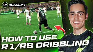 BEST WAY TO USE R1RB DRIBBLING ON FC24  FUTWIZ Academy [upl. by Ardnassac]