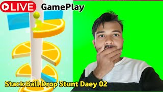 🔴LIVE Stack Ball Drop Stunt 📱 Mobile Game 🎮 Play Daey 02 [upl. by Inahpit]