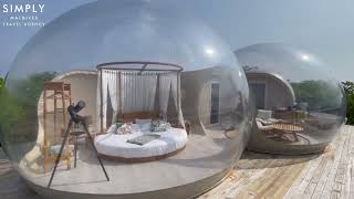 Finolhu Maldives Resort  Beach Bubble Tent Tour [upl. by Tarryn337]