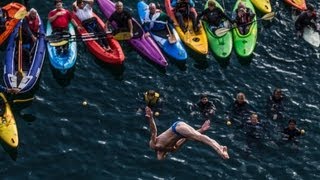 Cliff diving action in the Blue Lagoon  Red Bull Cliff Diving World Series 2013 [upl. by Dewar512]