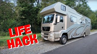 Wohnmobil Lifehack GERADE STEHEN bei extrem Gefälle OHNE HUBSTÜTZEN [upl. by Suh228]