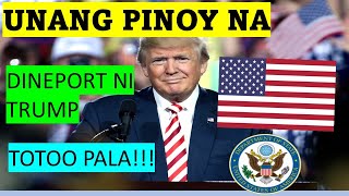 ETO PALA ANG UNANG TNT PINOY NA DINEPORT NI PRESIDENT TRUMP ANONG NANGYARI [upl. by Nnylaf]